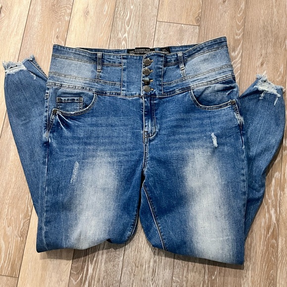 City Chic Corset skinny jeans - Picture 1 of 4